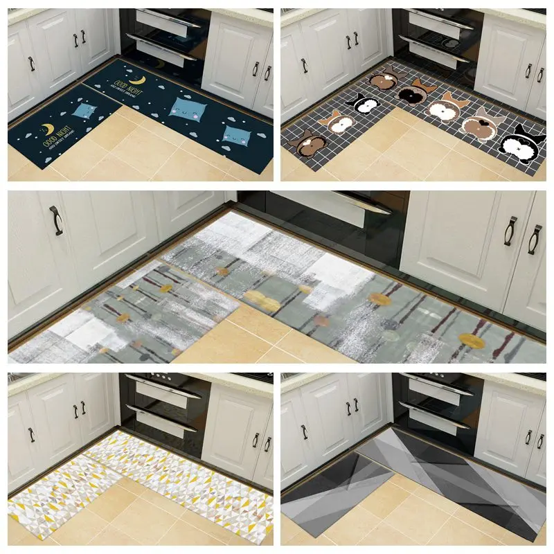 Противоскользящий напольный коврик для входной двери комнатный длинный ковер