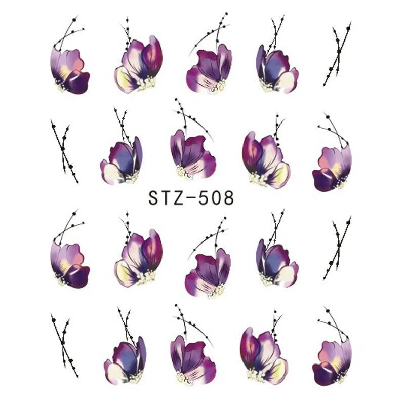 5 листов водные переводные наклейки для дизайна ногтей |