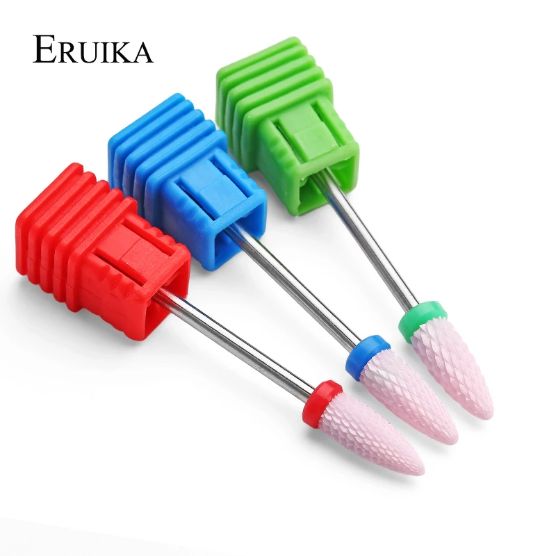 Керамический сверло для ногтей ERUIKA 3 типа вращающееся маникюра электрические