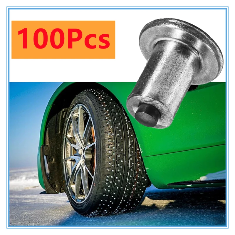 

100 шт./лот универсальные 10*9 мм зимние наконечники для колес автомобильные шипы винты для снега шипы для колес цепи для снега шпильки для автомобиля грузовика