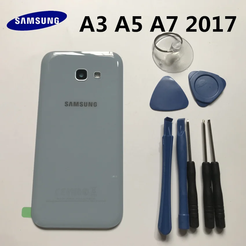 Новая задняя панель для Samsung Galaxy A3 A320 A5 A7 A720 A720F 2017 предварительно клейкие наклейки