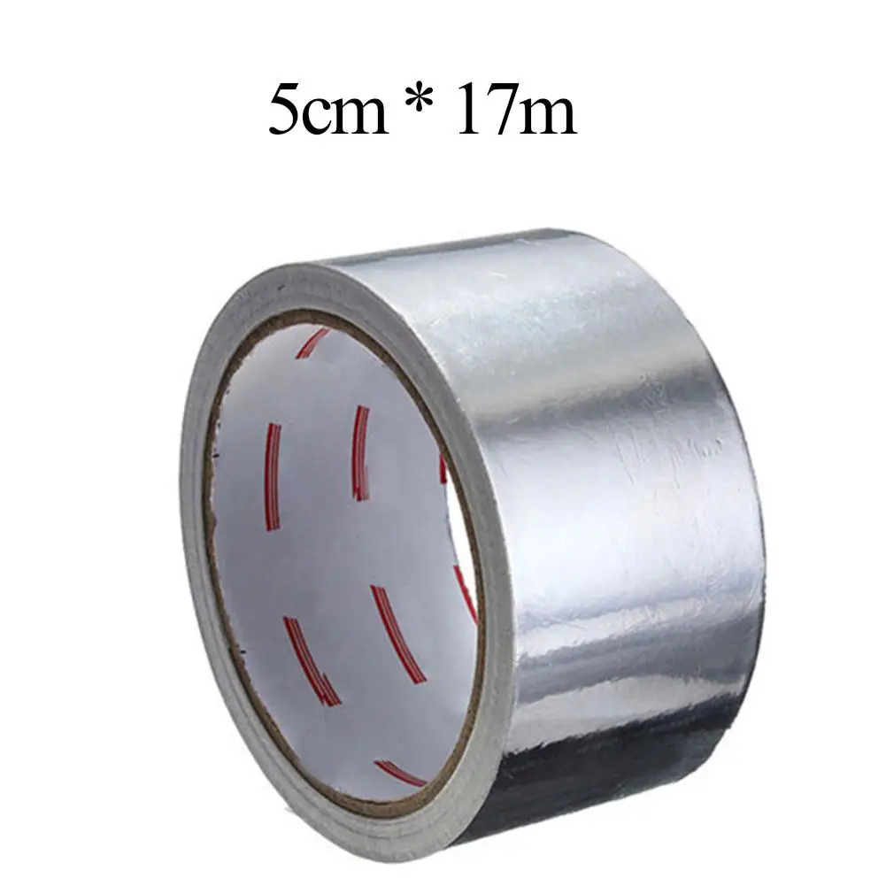 

5CM * 17M Adhesive Sealing Tape Heat Resistance Pipe Repair High Temperature Resistant Aluminium Foil Adhesive Tape