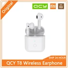 Беспроводные наушники Xiaomi YouPin QCY T8 Bluetooth 5,1 HiFi стерео бас наушники настоящая TWS гарнитура шумоподавление с микрофоном приложение
