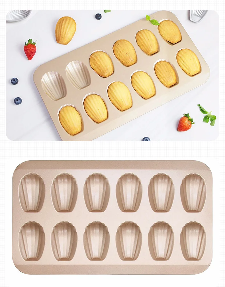 Антипригарная форма для Мадлен ракушки торта десерта кастрюли печенья противень