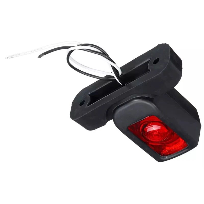 

2Pcs 12/24V LED Truck Side Marker Light Amber White Red Indicator Lamps for Trailer Lorry RV Bus Trailer Accessories