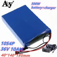 36v 10ah battery 10s4p 42v 10000mah 18650 lithium ion battery for electric motorcycle electric bicycle and 42v 2a charger