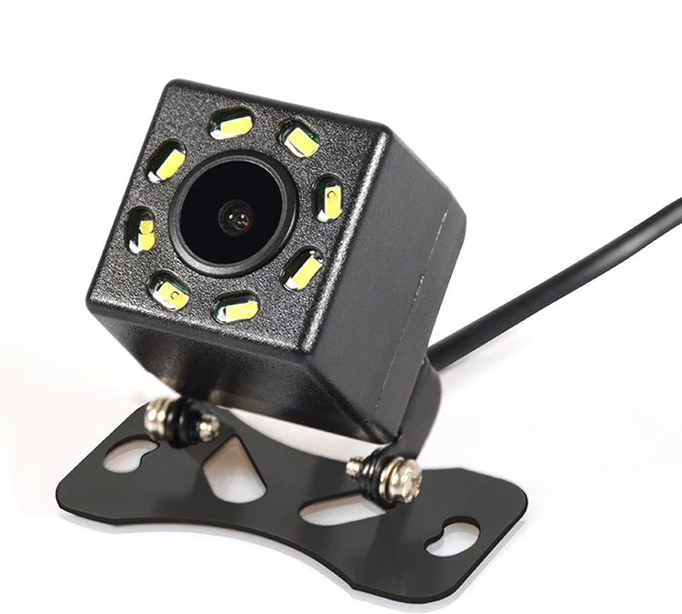 

100 шт. HD CCD 8 светодиодов Автомобильная камера заднего вида с ночным видением Автомобильная камера заднего вида широкоугольная автомобильна...