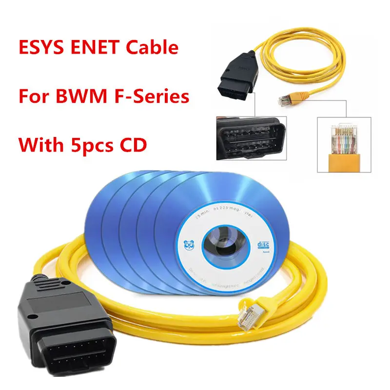 ESYS ENET Cable For BMW F-series ICOM Refresh Hidden Data Coding ECU Programmer OBD 2 OBD2 Scanner Car Diagnostic Tool | Автомобили и