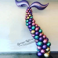 44pcsset diy mermaid tail balloon garland set latex balloon arch tool kit for mermaid party wedding baby shower birthday party