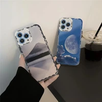 moskado tpu wavy sky colorful clouds phone case for iphone 11 12 13 pro max x xs max xr 7 8 plus mobile phone protective cover