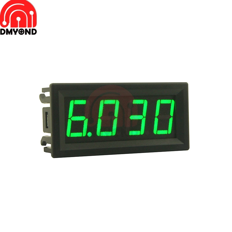 0 56 &quotЗеленый светодиодный цифровой вольтметр измеритель напряжения для
