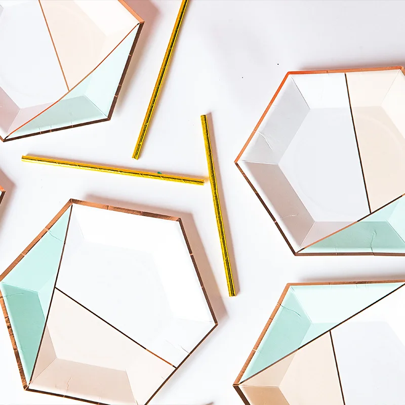 Одноразовые столовые приборы золотистые 8 шт.|Одноразовая посуда для вечеринок| |