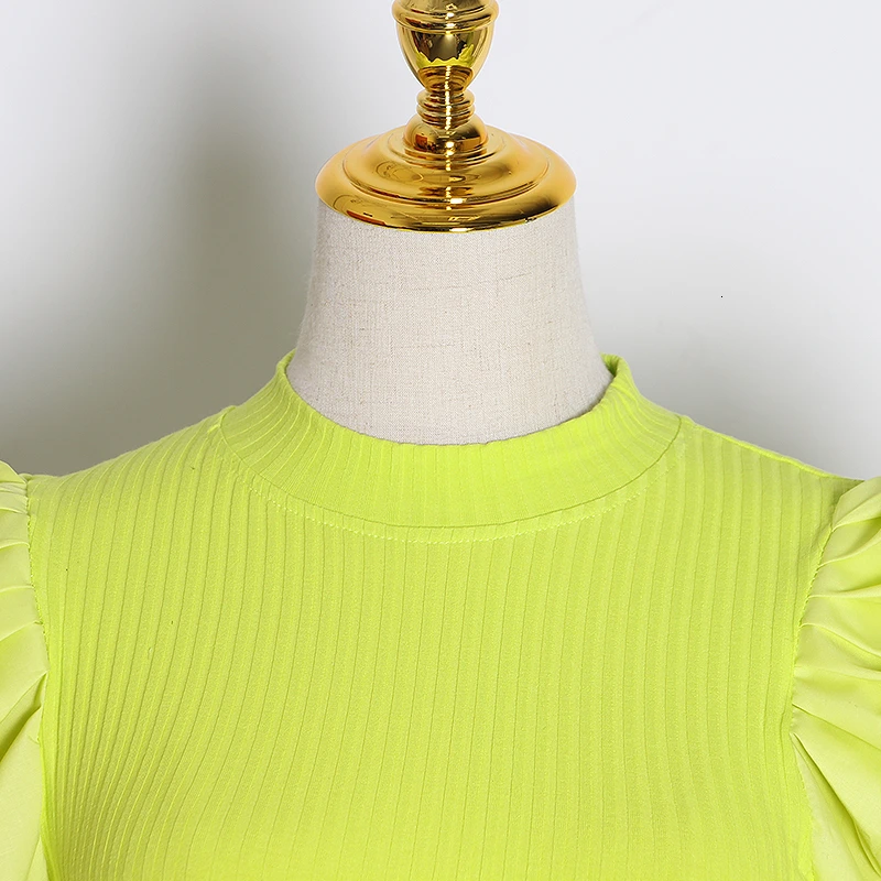 Женский вязаный свитер TWOTWINSTYLE осенний с круглым вырезом длинными