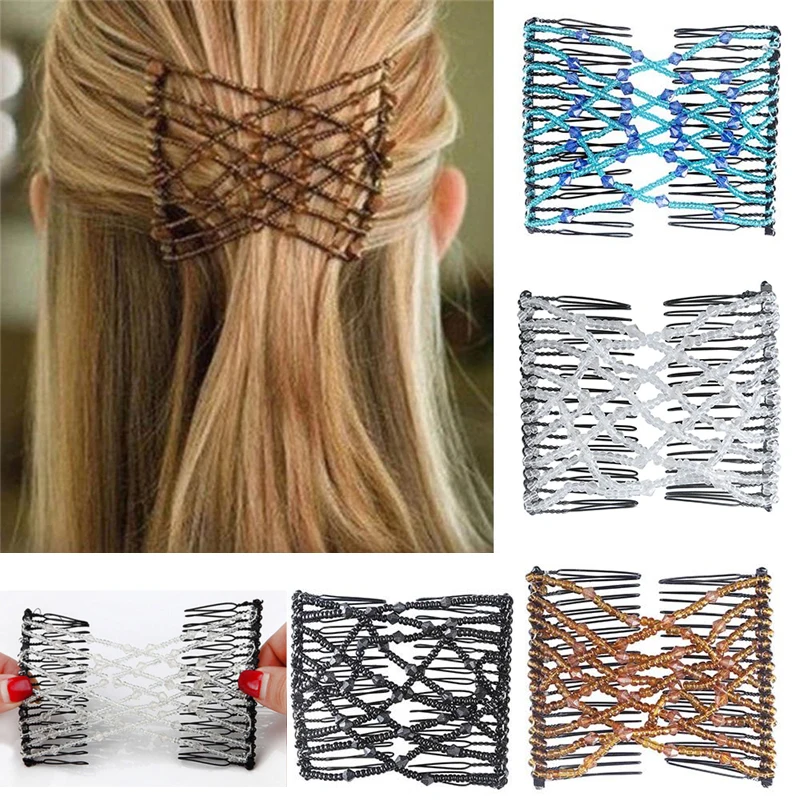 

4 цвета креативная эластичная вставка Расческа для ленивых шариковая головка разнообразные стильные аксессуары для волос модная волшебная...