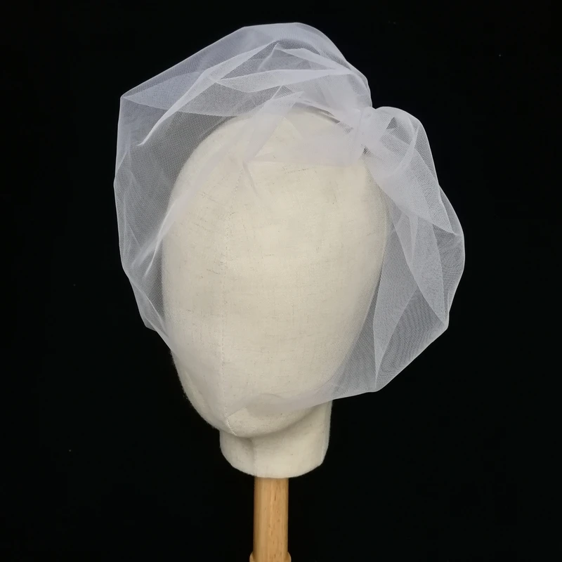 

1 Layer White Ivory Birdcage Veil with Clip Accessoire Cheveux Veu de Noiva Novia Accesorios