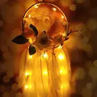 Светодиодный светильник Ловец снов ручной работы деамлоу перья настенное украшение романтический подарок на День святого Валентина для девушки