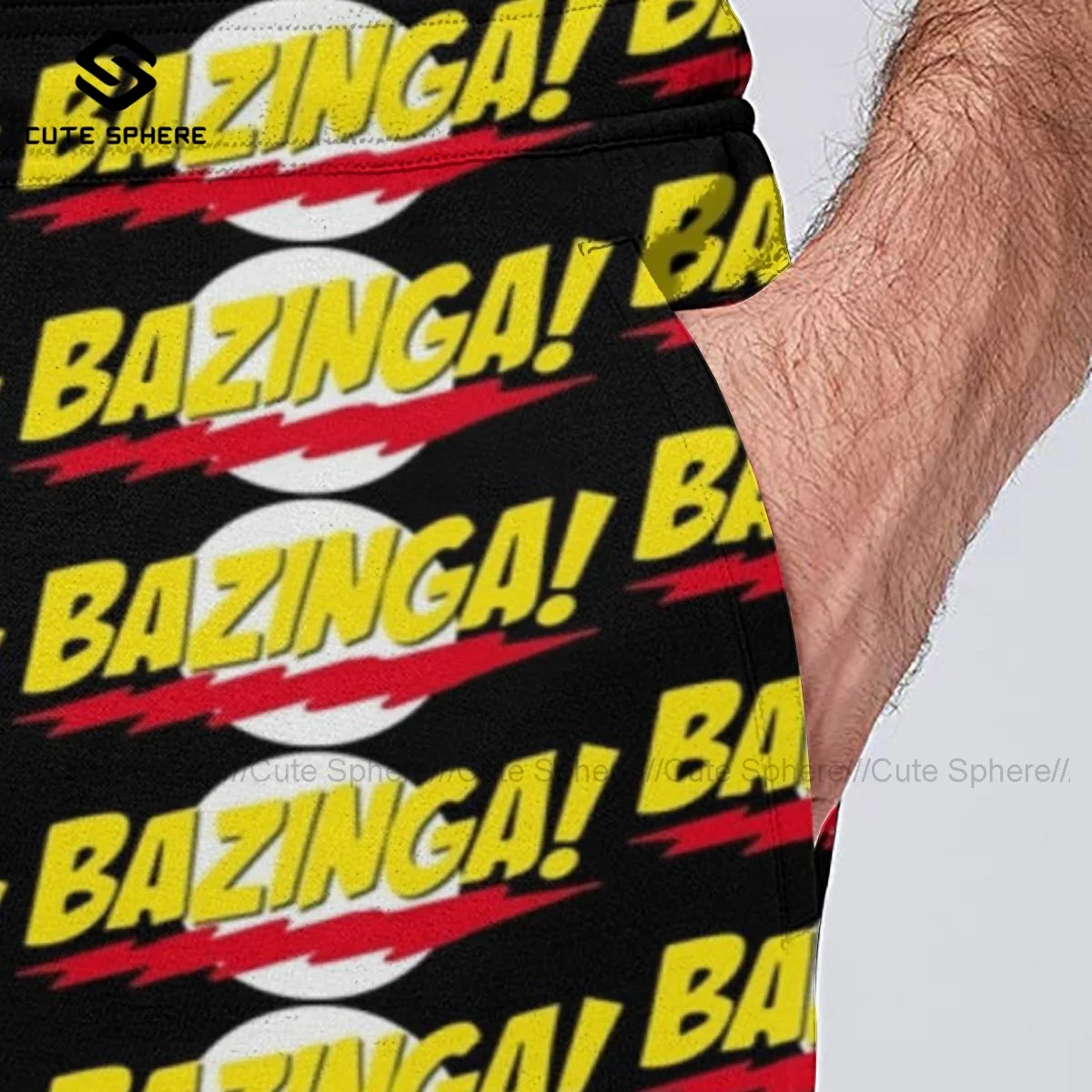 

Bazinga Sweatpants Cheap Funny Joggers Man Dance Polyester Casual Pants