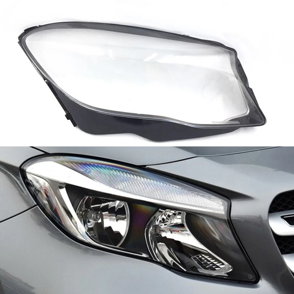 Passenger Side Для Mercedes-Benz GLA200 GLA220 GLA260 Автомобильные фары прозрачные линзы Авто оболочка Крышка - Цвет: Passenger Side
