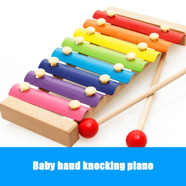 Деревянный Октав стук пианино ребенок деревянный ксилофон раннее образование