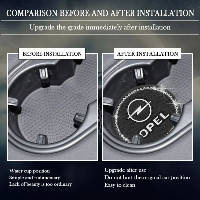 1/2 шт. автомобильный подстаканник Противоскользящий коврик автомобильные