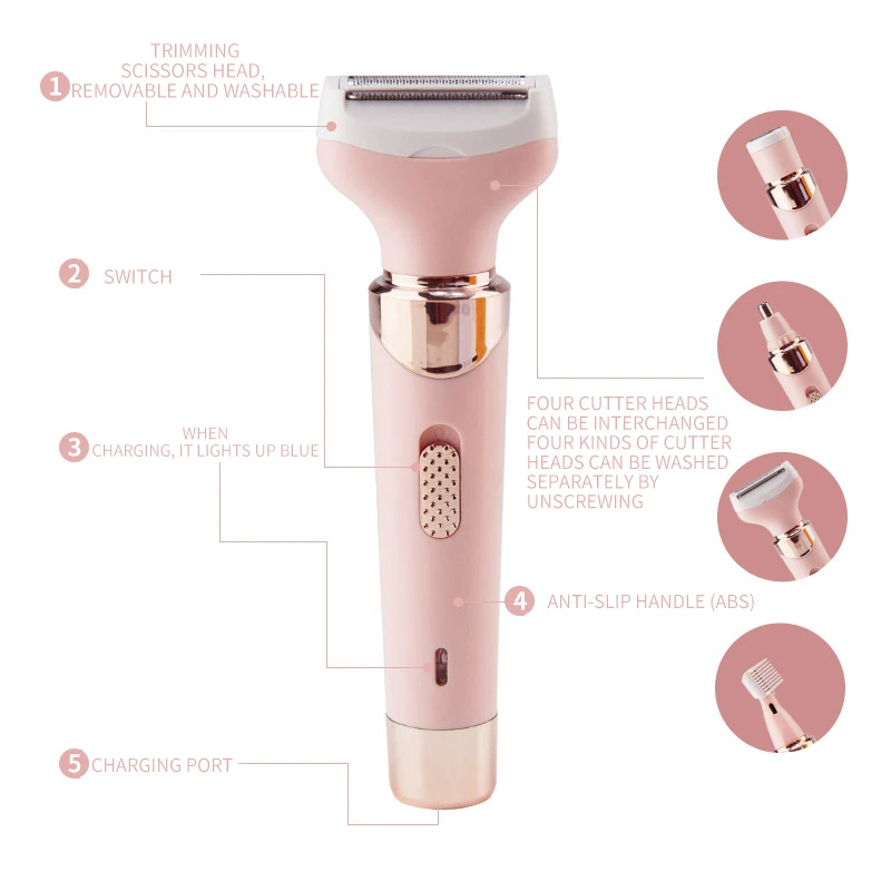 Аккумуляторный Электрический триммер Все в одном для женщин набор ухода за