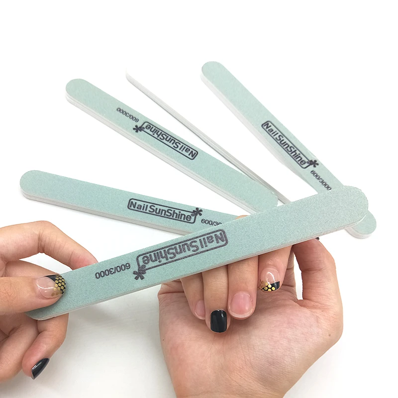 10 шт. пилка для ногтей буферный полировальный Блок Шлифовальные Файлы Зеленая