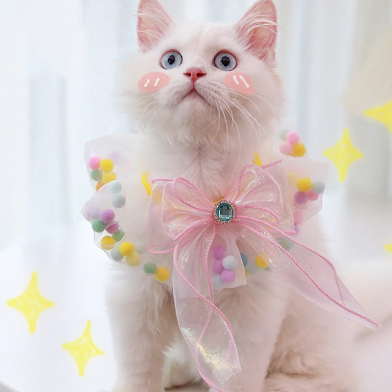 Роскошный дизайн блестящие аксессуары для кошек ожерелье ювелирные изделия