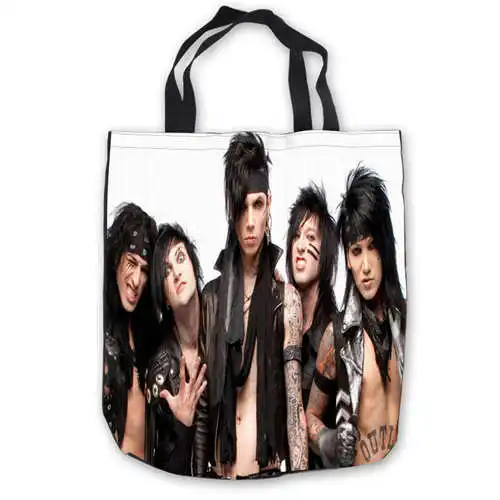 Custom Canvas bvb_chibi_black_veil_brides_ (1) ToteBags Hand Bags Shopping Bag Casual Beach HandBags Foldable 180911-04-56 | Багаж и сумки