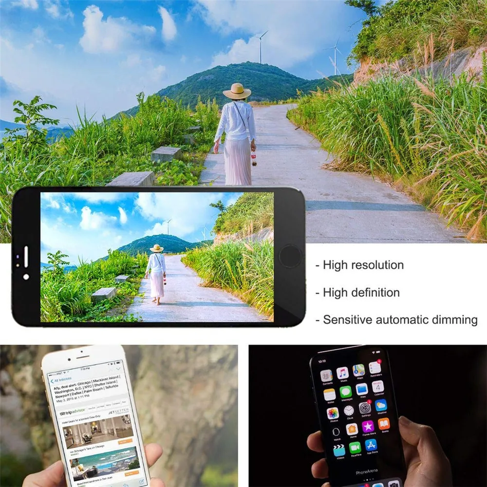Черный панталла 4 7 &quotдисплей для iPhone 6 6G LCD сенсорный экран дигитайзер полная