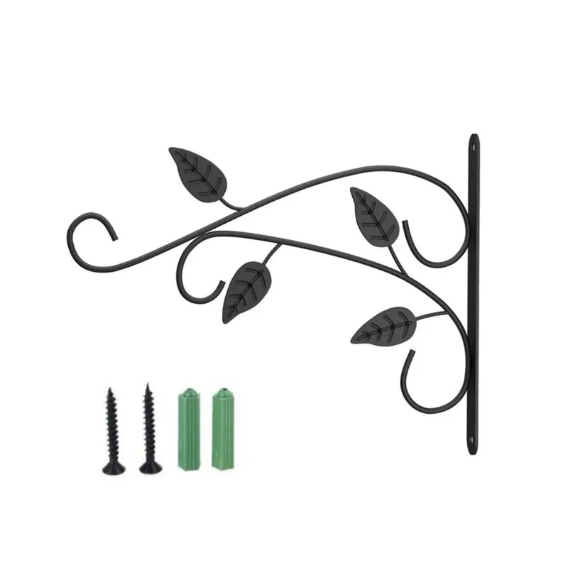 

Wrought Iron Wall Mounted Hanging Basket Hook Plant Flower Pot Hanger Decoration 667A