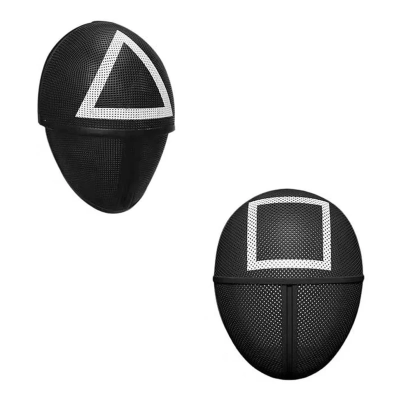 

Halloween Cosplay Face Masks Round Six Headgear Party Role Play Props Korean TV Play Squid Game Mask Li Zhengjae The Same Style