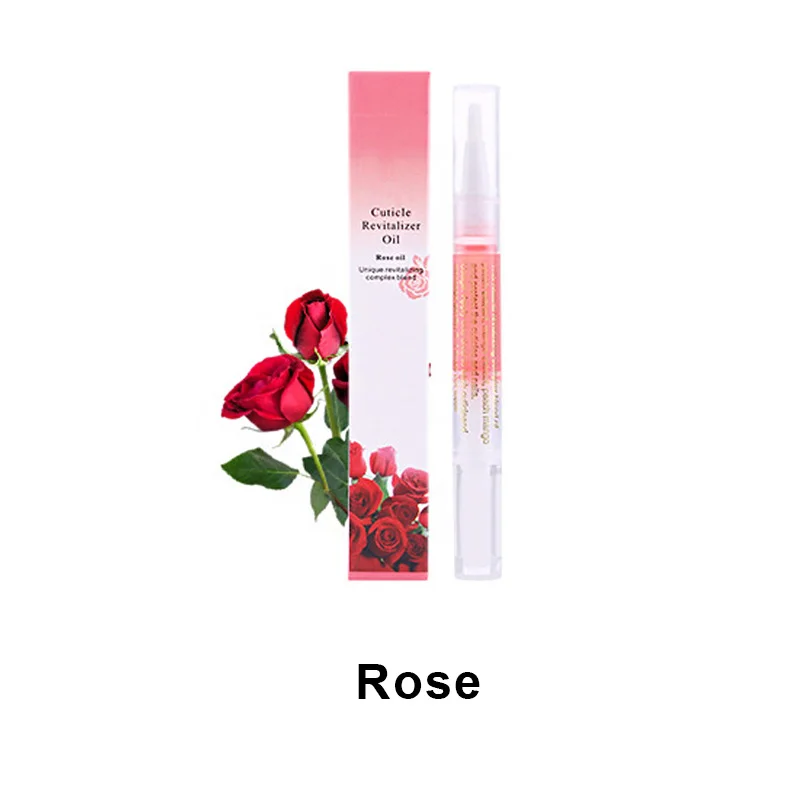 1 PC 5ML Nail Cuticle Oil Revitalizer Nutrition Nail Art Tools For Manicure Care Nail Treatment Cuticle Revitalizer Oil Prevent - Цвет: Rose