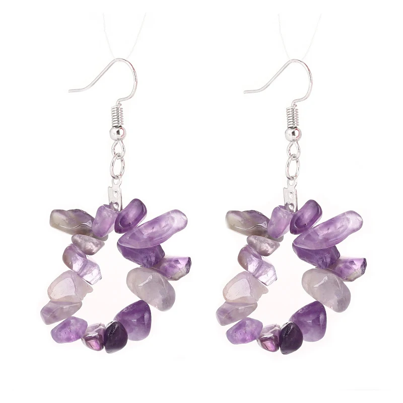 Новые женские серьги-капельки с камнями модные простые многоцветные серьги