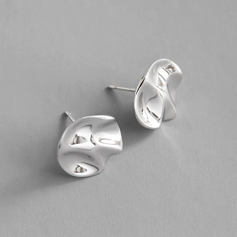 Женские серьги-гвоздики из настоящего серебра 925 пробы модные Необычные