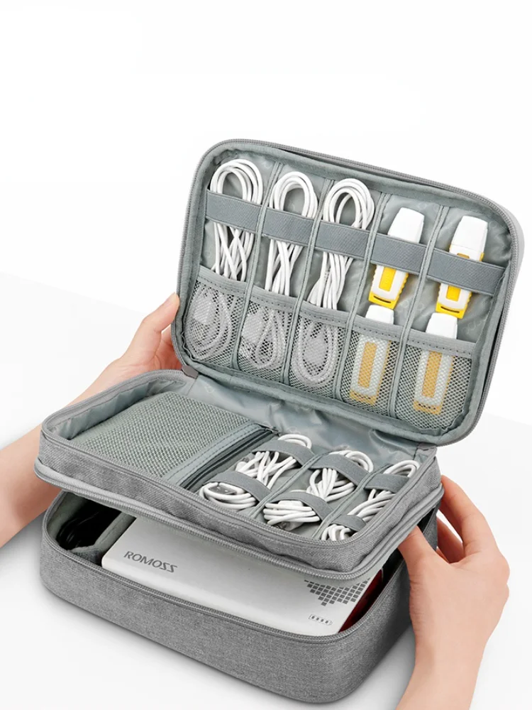 

Multifunctional Data Line Storage Bag Large Capacity Storage Bag Sundries Organizer Przechowywanie Container Organizer 50SNB