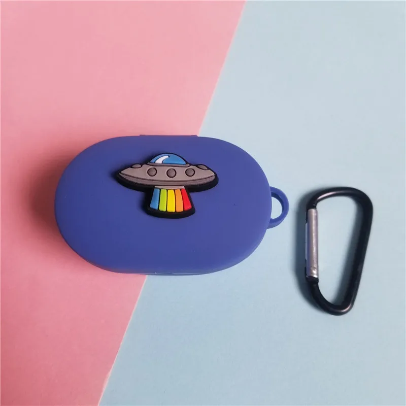 Cartoon Earphone Case with Hook for Xiaomi MI Redmi AirDots - Headphones Cover for TWS Bluetooth Earphone - Wireless Charging Box Bags image 5