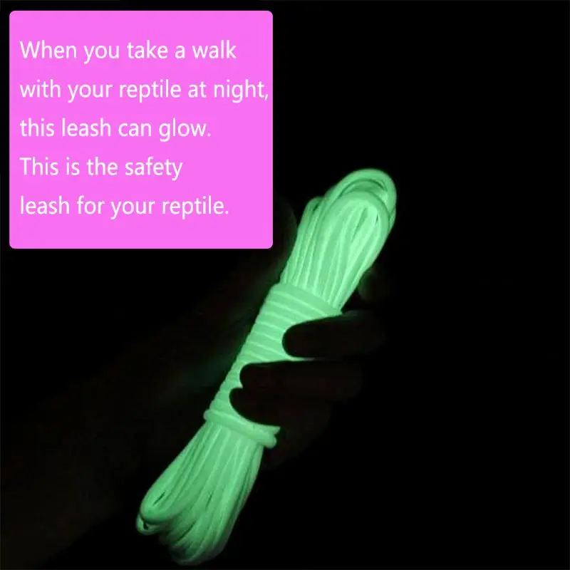 Регулируемый поводок для ящерицы светящийся рептилий | Дом и сад