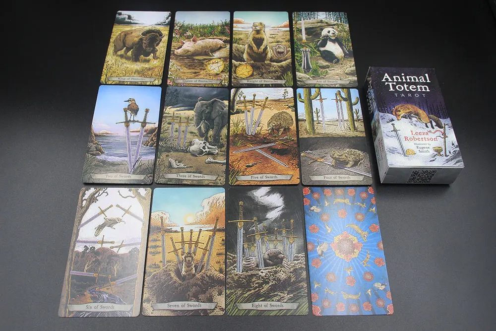 

Family Board Games Tarot Divination Animal Totem Oracle Cards for Adults and Children Witchcraft Supplies Table Playing Card