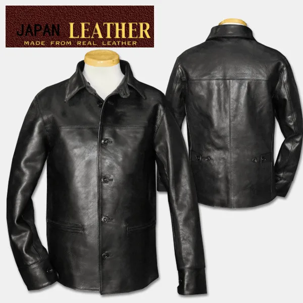 

Classic Brakeman Horseskin Coat Mens Genuine Jackets Quality Leather Jacket Sales Slim