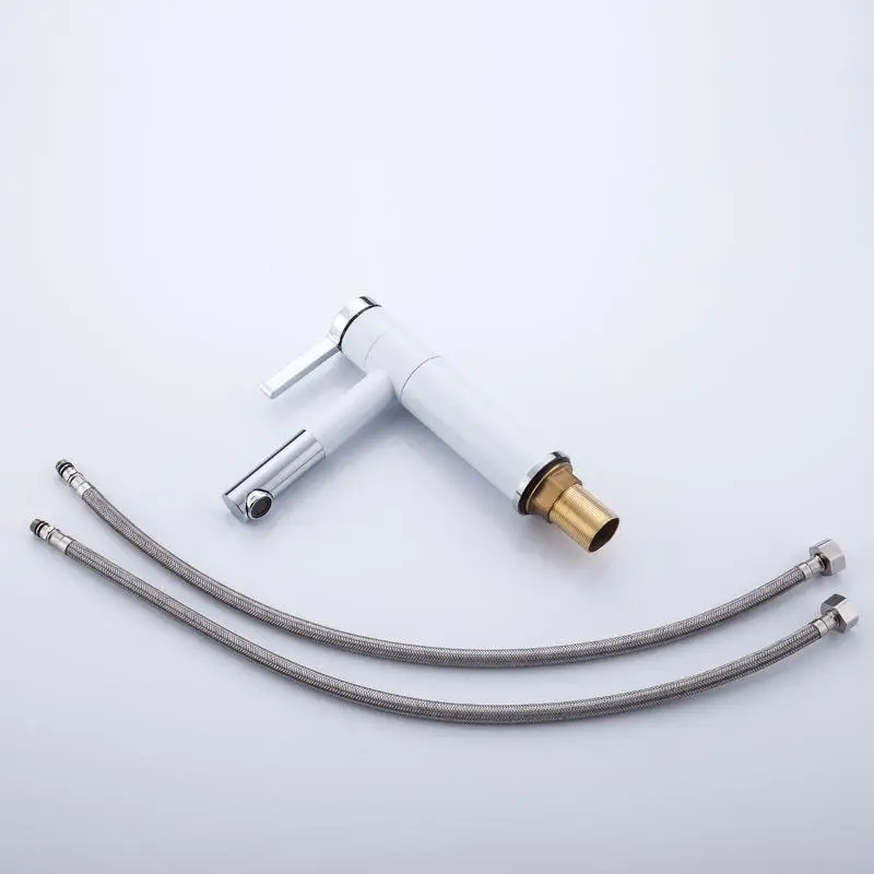 Смеситель для ванной и кухни выдвижной кран раковины с одной ручкой крепление на