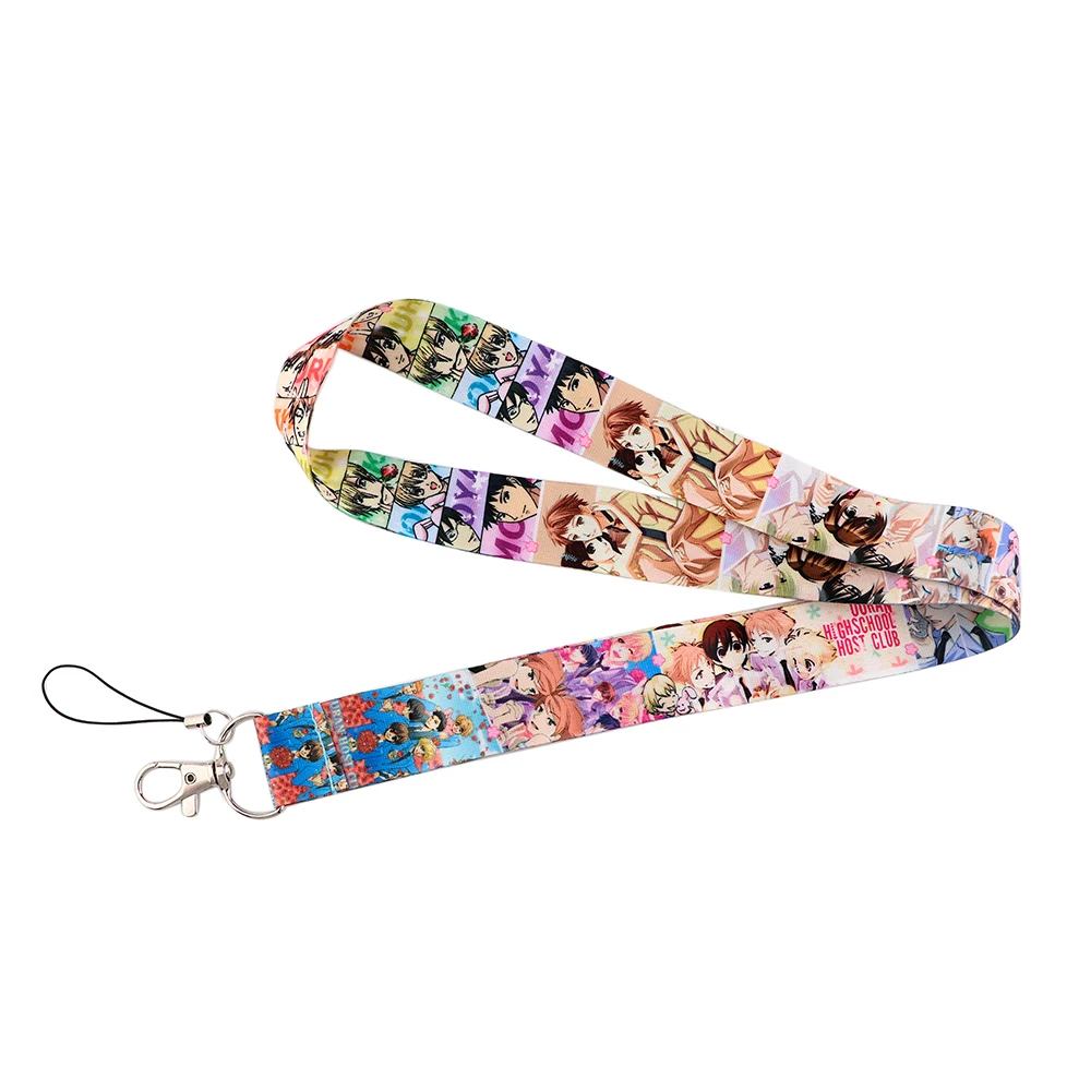 

24pcs/lot MD695 DMLSKY Anime Phone Lanyard Keychain Lanyards for keys Badge ID Fashion Neck Straps Accessories Gifts