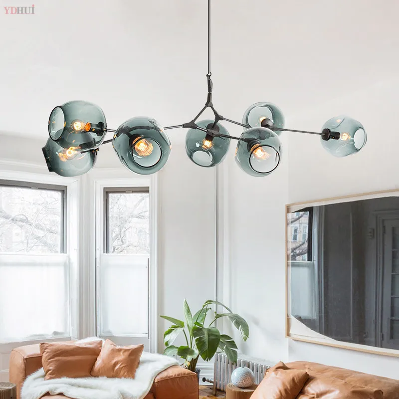 Современная люстра в скандинавском стиле светодиодный потолочный светильник