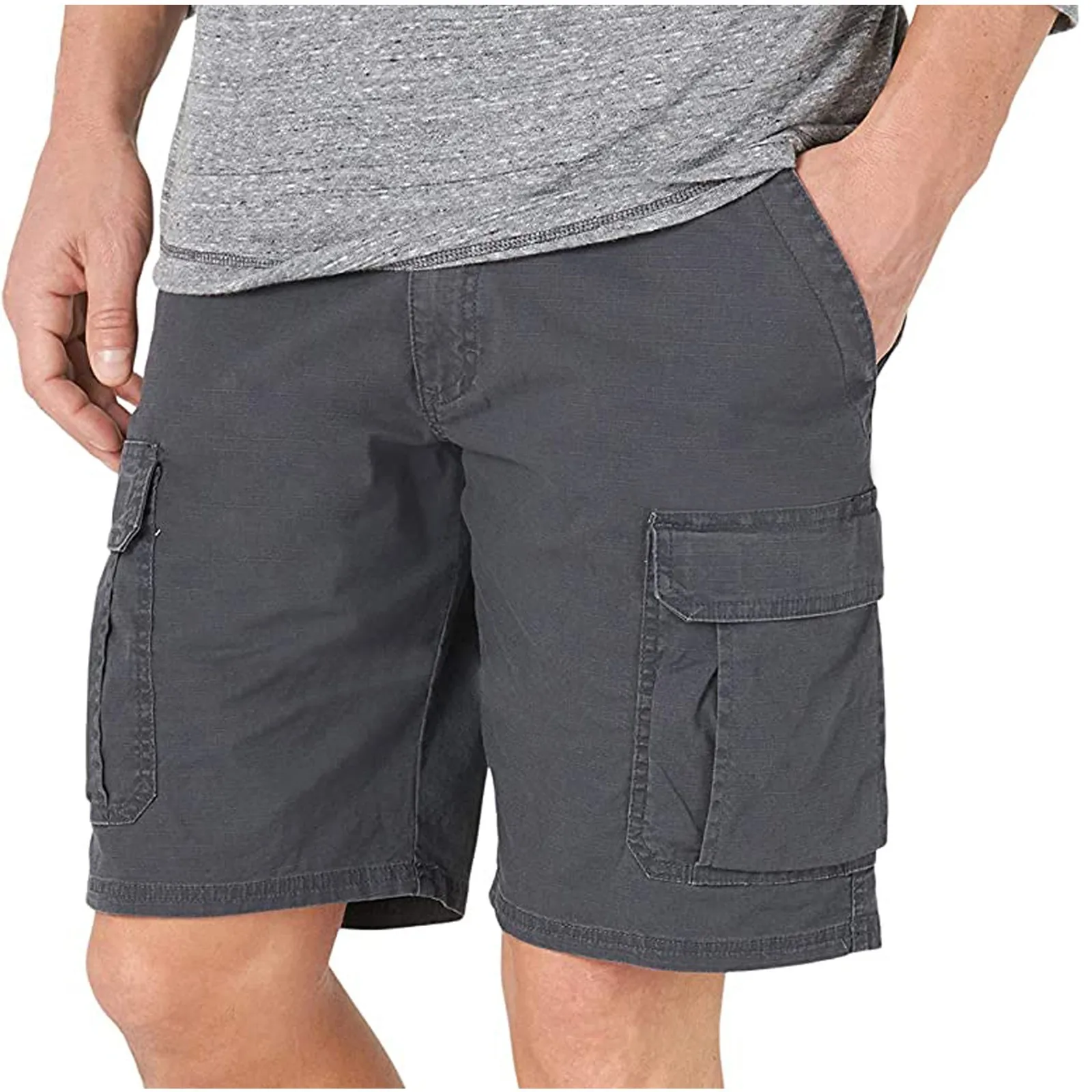 

2021 de moda de los hombres de la cremallera bolsillo de la resistencia tiempo de ocio herramientas pantalones cortos de los hom