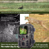 mini301 hunting camera 12mp 1080p trail camera night vision pir sensor 0 45s fast trigger hunting camera hunting accessory
