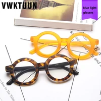 vwktuun myopia eyeglasses frame boys girls round glasses frames reading computer glasses blue light blocking glasses