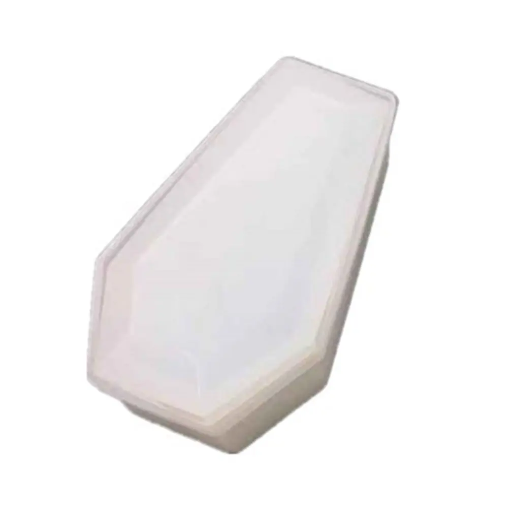 

New Coffin storage box mold crystal Resin mold diy zombie dark mirror vampire storage box mold Handicraft toys Halloween Toys