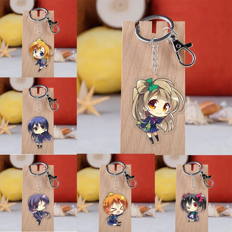 Акриловый брелок с подвеской в виде мультяшного персонажа|Брелоки| |