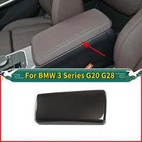 for bmw 3 series g20 g28 320li 2019 2020 abs carbon fiber texture car center armrest box protection cover trim auto accessories