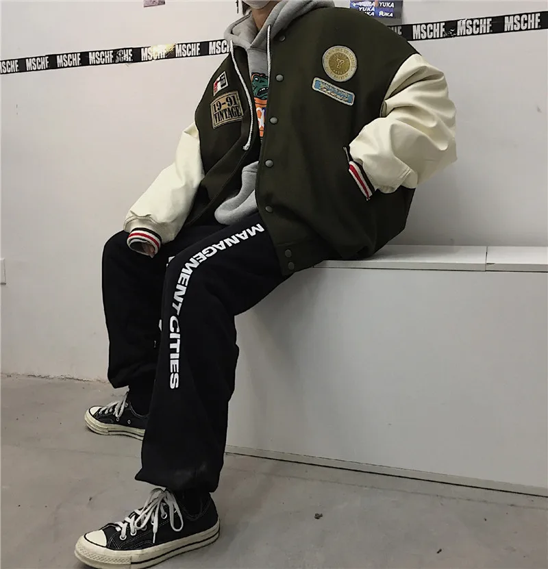 Женская демисезонная бейсбольная униформа плотная Корейская уличная куртка в