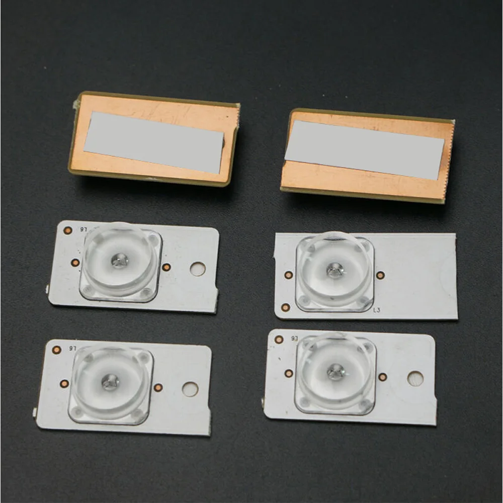 50 шт./лот 3V 6V SMD лампы бусины с оптический объектив фильтра для 32 65 дюймов LED